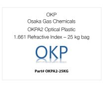 Plástico óptico OKPA2 de OKP Osaka Gas Chemicals, índice de refracción 1.661 (bolsa de 25 kg)