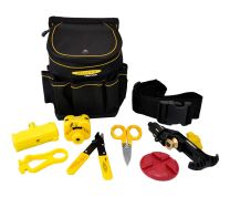 Ripley® Miller MA03-7006 Advanced Cable Prep & Fiber Termination Kit with FO 103S Fiber Stripper & MB04-7000 Drop Cable Slitter - Durable Pouch