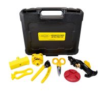 Ripley® Miller MA03-7007 Advanced Cable Prep & Fiber Termination Kit with CFS-3 Three-Hole Fiber Stripper & MB04-7000 Drop Cable Slitter - Hard Case