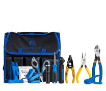 Jonard Tools® TK-151 Cable Prep & Fiber Termination Kit+ with Ferrule Cleaners, Fiber Cleaver and Visual Fault Locator - Durable Case