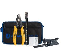 Jonard Tools® TK-183 Cable Prep & Fiber Termination Kit with Fiber Cleaver - Durable Case