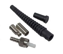 Amphenol 905 SMArt SMA Connector, 128µm Ceramic Ferrule, Hex Nut, 3mm Black Boot