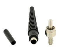 Amphenol 905 SMA Connector, 128µm Stainless Steel Ferrule, 3mm Black Boot