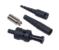 Amphenol MM ST Connector 310um (900um, 3mm) - Polymer Body, SS Ferrule