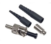 Amphenol MM ST Connector 430um (900um, 3mm) - Metal Body, SS Ferrule