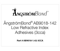ÅngströmBond® AB9018-1.42 Low Refractive Index Adhesive, UV Cure (3cc Automatic Syringe)