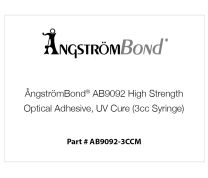 ÅngströmBond® AB9092 High Strength Optical Adhesive, UV Cure (3cc Syringe)