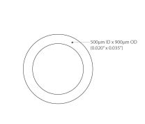 Tubo de furcación LightTube de 900 μm - Hytrel (TPE) - Blanco