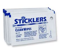 MicroCare Sticklers™ CleanWipes™ Outdoor Fiber Optic Wipes, 4" x 2" - 50 Packets/Bag