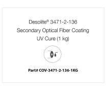 Desolite® 3471-2-136 Secondary Optical Fiber Coating, UV Cure (1 kg)
