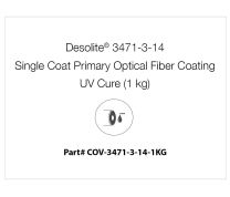 Desolite® 3471-3-14 Single Coat Primary Optical Fiber Coating, UV Cure (1 kg)