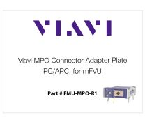 Placa adaptadora de conector MPO Viavi, PC/APC, para microscopio mFVU
