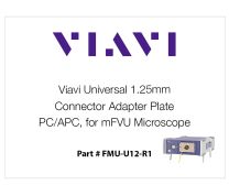 Placa adaptadora de conector Viavi de 1.25 mm, PC/APC, para microscopio mFVU
