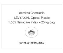 Plástico óptico Idemitsu Chemicals LEV1700KL, índice de refracción 1.585 (bolsa de 25 kg)