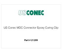 Clip de curado de epoxi para conector MDC de US Conec