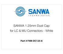 Tapa antipolvo SANWA de 1.25 mm para conectores LC y MU - Blanca