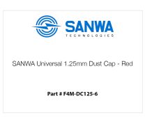 SANWA Universal 1.25mm Dust Cap - Red