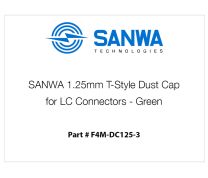 Tapa antipolvo tipo T SANWA de 1.25 mm para conectores LC (verde)
