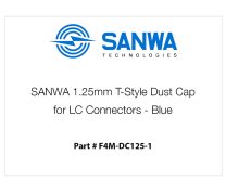 Tapa antipolvo SANWA estilo T de 1.25 mm para conectores LC (azul)