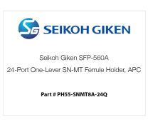 Seikoh Giken SFP-560A - Soporte de casquillo SN-MT de una palanca de 24 puertos, APC