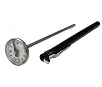 SUPCO ST02 Pocket Dial Thermometer, 5" Stainless Steel Stem, 1" Analog Dial, 0-220°F