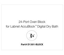 24-Port Oven Block for Labnet AccuBlock™ Digital Dry Bath