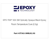 EPO-TEK® 302-3M Optically Opaque Black Epoxy, Room Temperature Cure (2.5g)