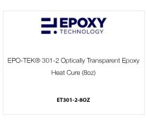EPO-TEK® 301-2 Optically Transparent Epoxy, Heat Cure (8oz)