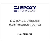 EPO-TEK® 320 Black Epoxy, Room Temperature Cure (8oz)