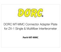 DORC MT-MMC Connector Adapter Plate for ZX-1 Single & Multifiber Interferometer