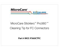 MicroCare Sticklers™ Pro360°™ Cleaning Tip for FC Connectors