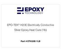 EPO-TEK® H20E Electrically Conductive Silver Epoxy, Heat Cure (1lb)