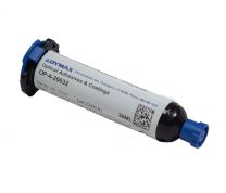 Dymax OP-4-20632 Optical Adhesive, Fiber Optic Assembly, Optically Clear, UV Cure plus Heat Exposure - 30ml Syringe