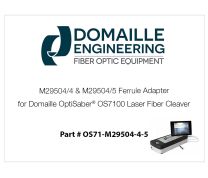 M29504/4 & M29504/5 Ferrule Adapter for Domaille OptiSaber® OS7100 Laser Fiber Cleaver