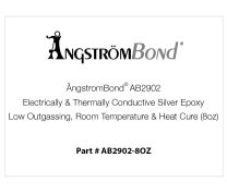 ÅngströmBond® AB2902 Electrically & Thermally Conductive Silver Epoxy, Low Outgassing, Room Temperature & Heat Cure (8oz)