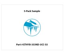EPO-TEK® HYB-353ND High Temperature Epoxy, Hybrid Heat & UV Cure - Pre-Mixed and Frozen 3cc Syringe (5-Pack Sample)