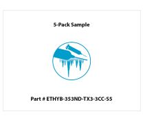 EPO-TEK® HYB-353ND-TX3 High Temperature Epoxy, Hybrid Heat & UV Cure - Pre-Mixed and Frozen 3cc Syringe (5-Pack Sample)
