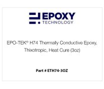 EPO-TEK® H74 Thermally Conductive Epoxy, Thixotropic, Heat Cure (3oz)