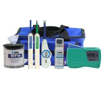 Kit de limpieza de fibra óptica AFL FCP2 con CLETOP-S para conectores de 1.25 mm y 2.5 mm - Bolsa de lona