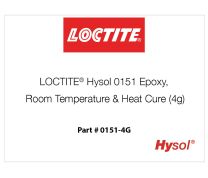 LOCTITE® Hysol 0151 Epoxy, Room Temperature & Heat Cure (4g)