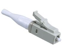 FiberSource LC Connector, Multimode, 127µm (micron) Ceramic Ferrule, 1.6-2mm White Short Boot