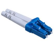 FiberSource LC Duplex Connector, Singlemode, 125.5µm (micron) Ceramic Ferrule, 2mm White Boot