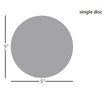 3M™ 461X Silicon Carbide Lapping Film Disc - 5 inch 9µm (micron)