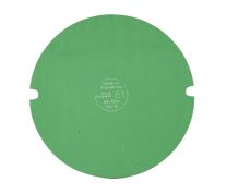 Almohadilla de pulido de caucho con bloqueo Domaille - Disco de 8", durómetro 80