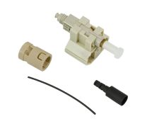 AFL FASTConnect® ST® Connector, Multimode, 62.5µm (micron), 900µm Black Boot - 100 Pack