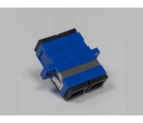 FiberSource SC Duplex Adapter Zirc. Snap/Screw - Blue