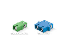 Senko SC Duplex Adapter Bronze Snap/Screw - Blue