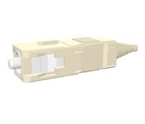 SENKO SC Connector, Multimode, 127µm (micron) Ceramic Ferrule, 900µm Beige Boot