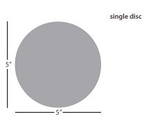 3M™ 463X Silicon Carbide Lapping Film Disc - 5 inch 3µm (micron)