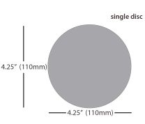 3M™ 462X Silicon Carbide Lapping Film Disc - 4.25 inch 3µm (micron)